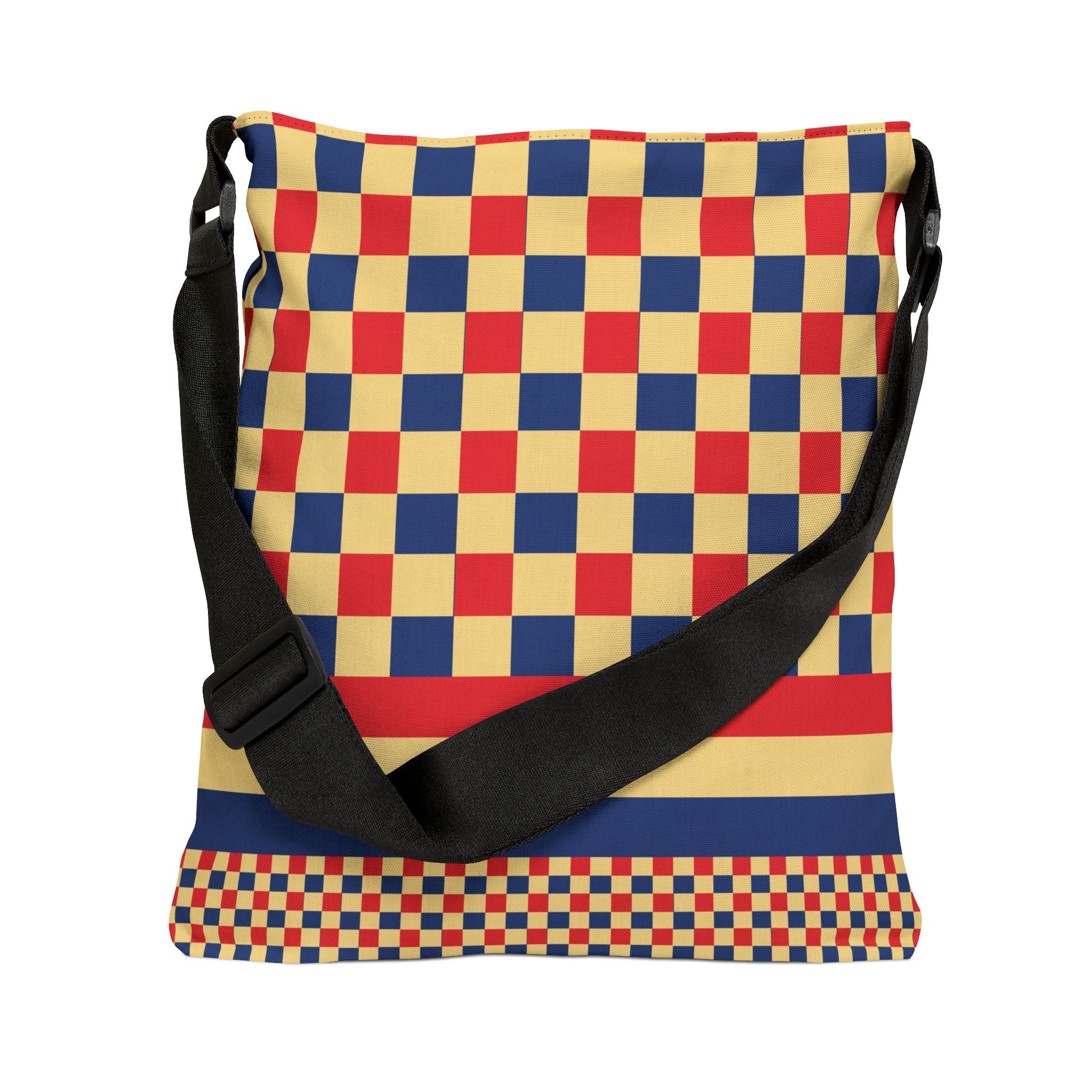 Colorblock Geometric Tote Bag