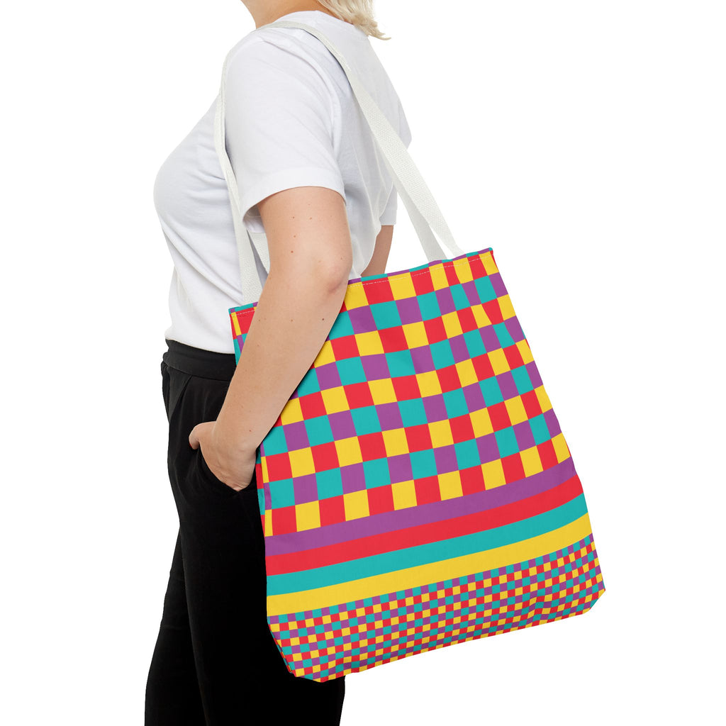 Colorblock Tote Bag
