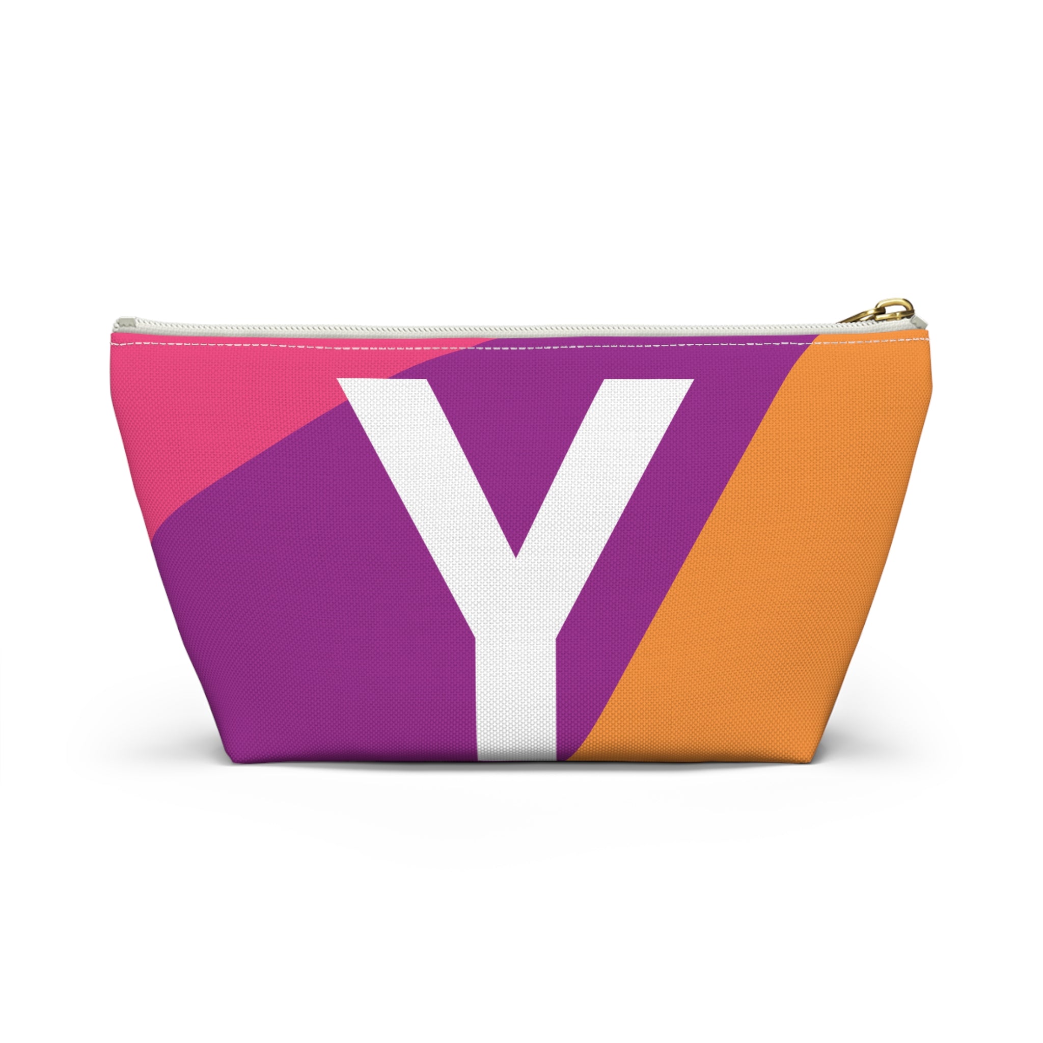 Colorblock Accessory Pouch — Monogram Y T-Bottom Cosmetic Bag