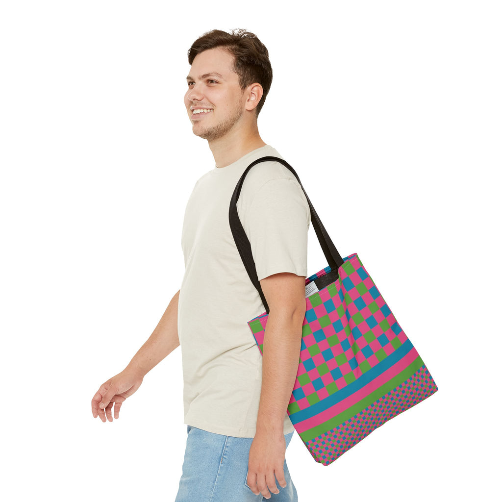 Colorblock Tote Bag