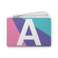 Monogram 'A' Colorblock Clutch Bag — Bold Geometric Wristlet for Everyday & Gifts