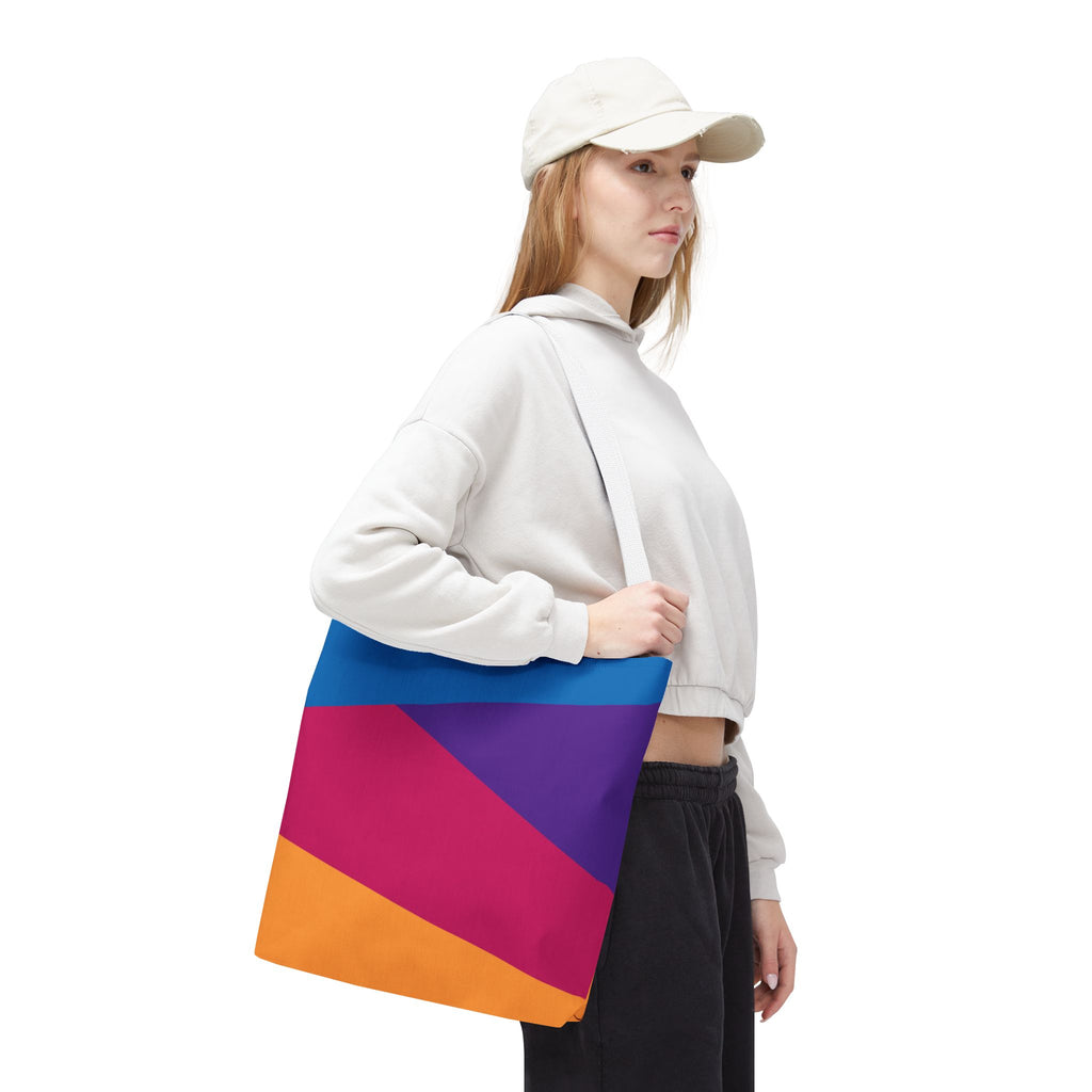 Colorblock Tote Bag