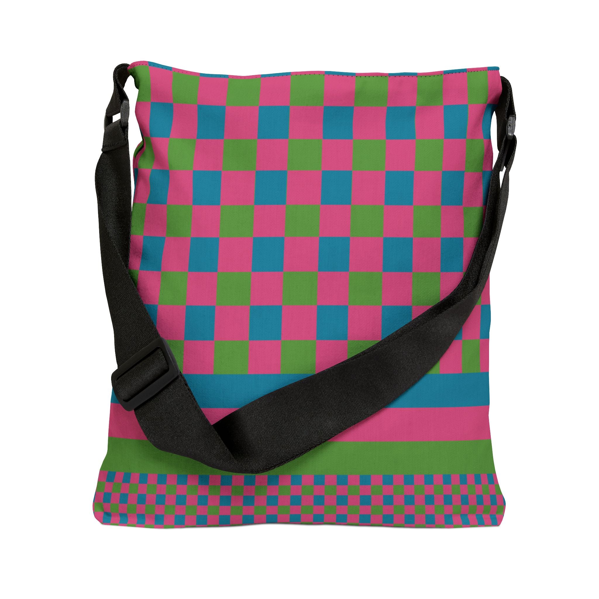 Colorblock Geometric Tote Bag
