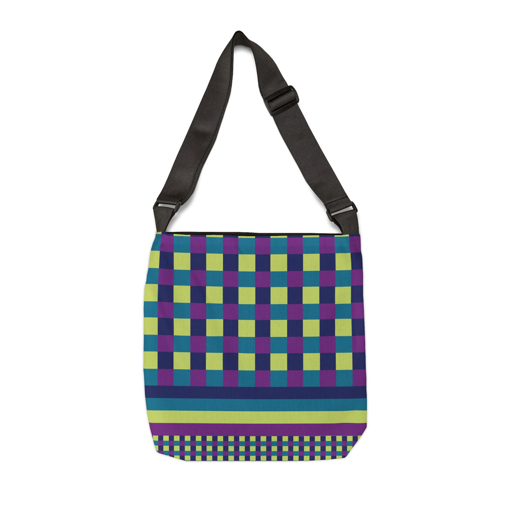 Colorblock Geometric Tote Bag