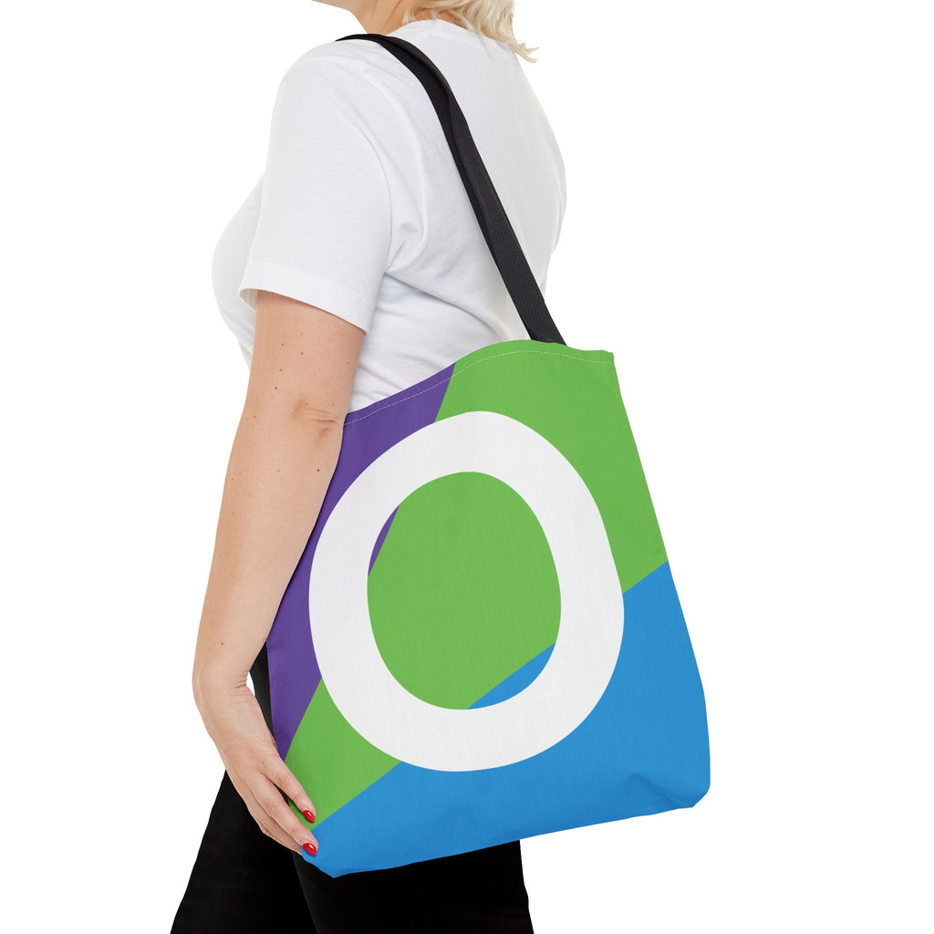 Monogram 'O' Colorblock Tote Bag — Personalized Initial O Shoulder Tote