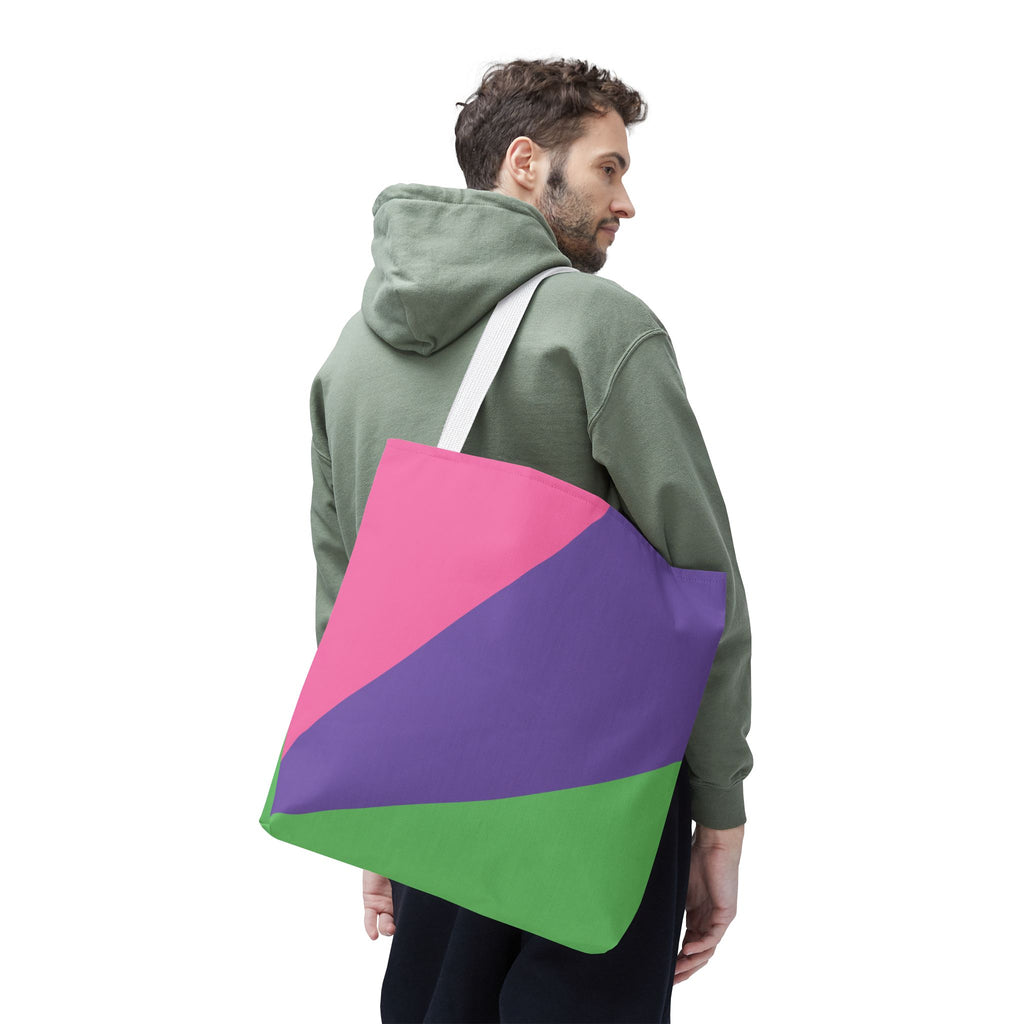 Colorblock Tote Bag