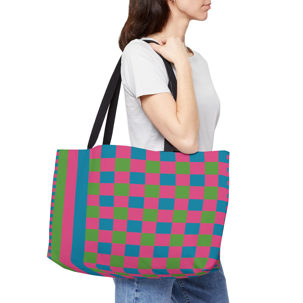 Colorblock Tote Bag