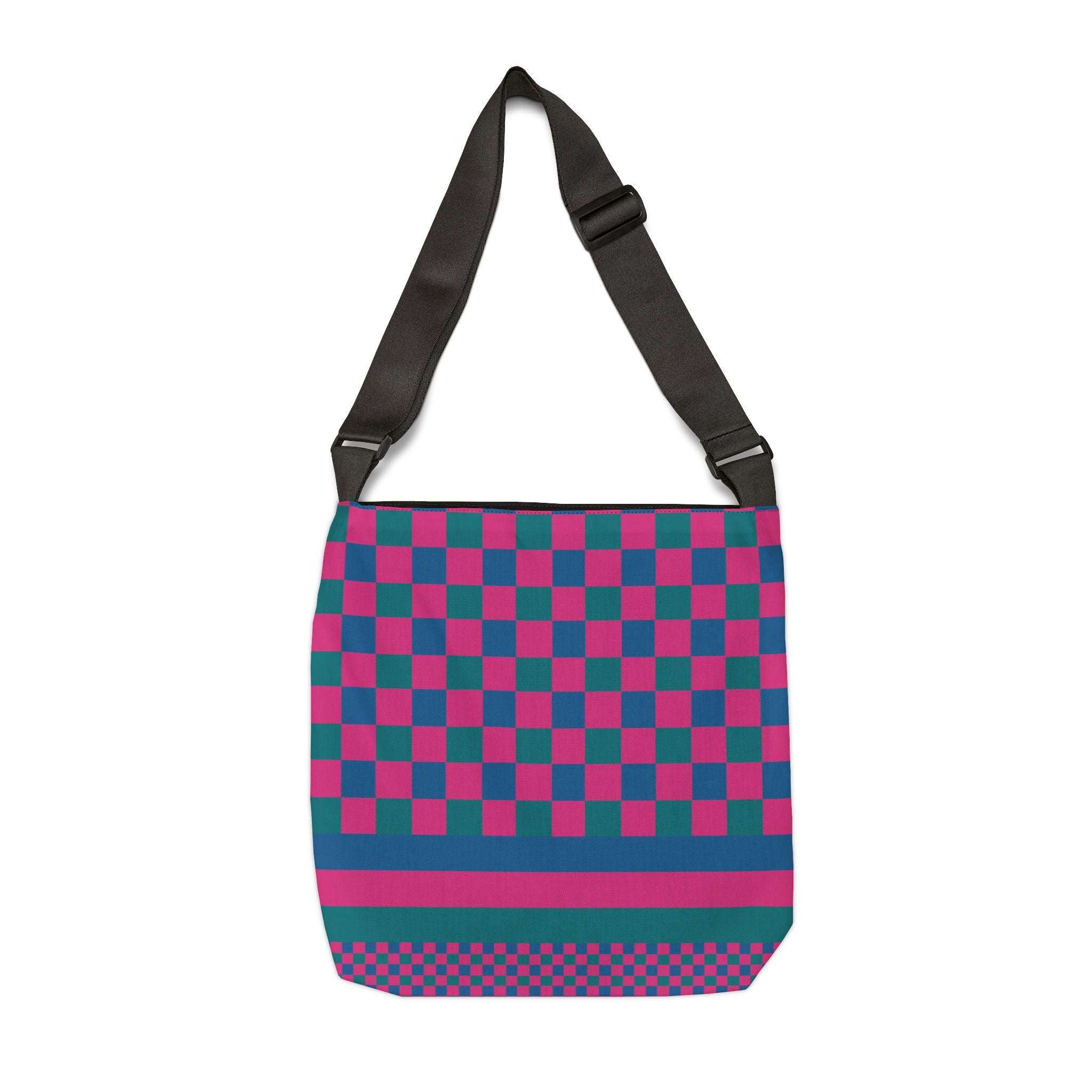 Colorblock Geometric Tote Bag