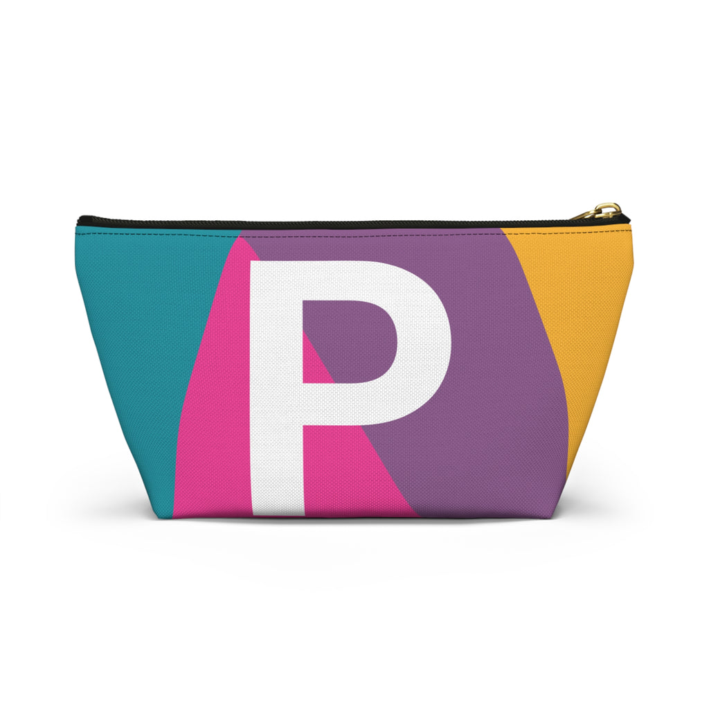 Colorblock Accessory Pouch — Monogram P T-Bottom Cosmetic Bag