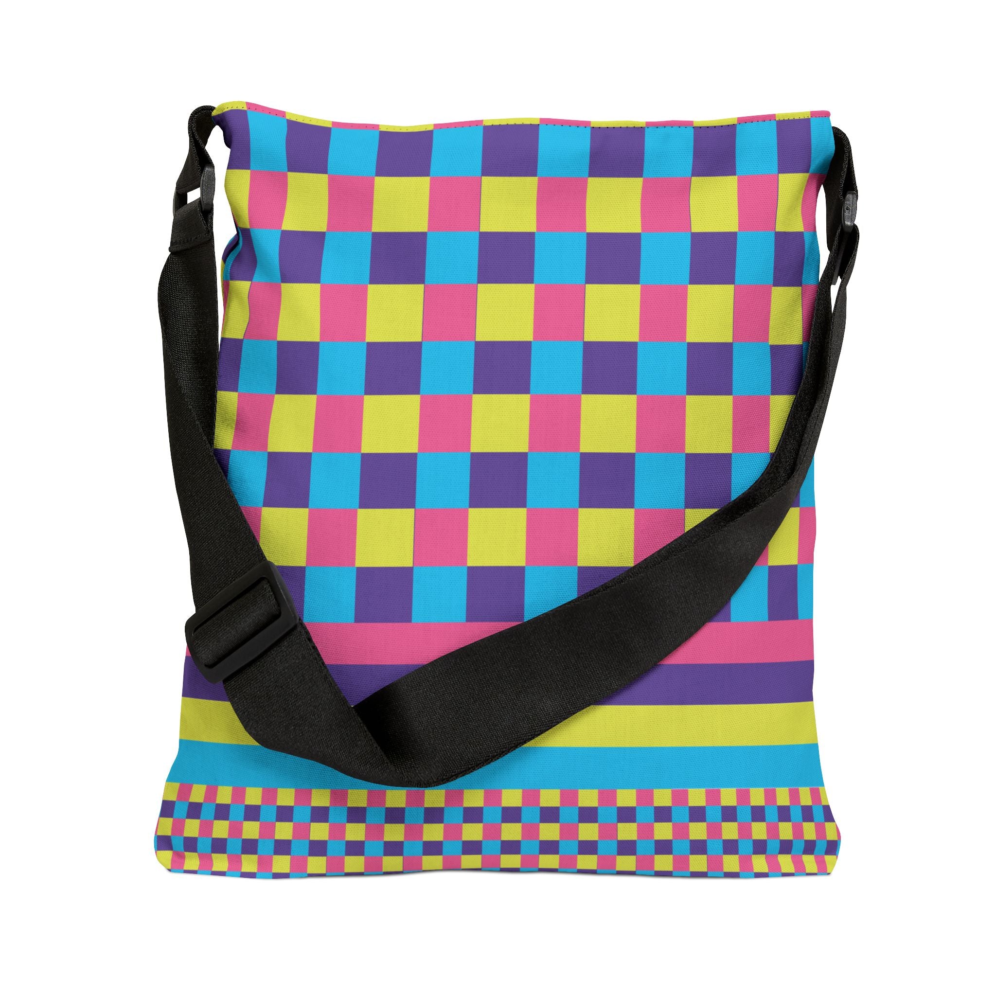 Colorblock Geometric Tote Bag