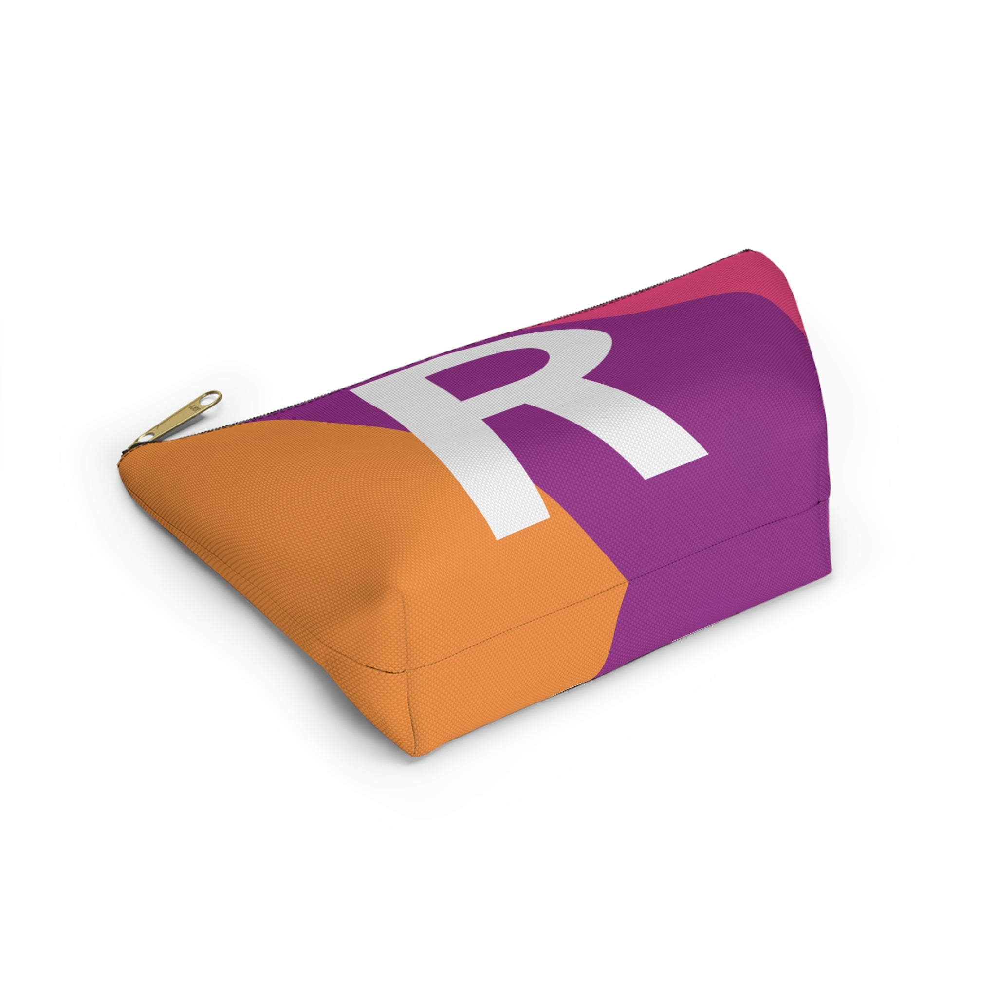 Colorblock Accessory Pouch — Monogram R T-Bottom Cosmetic Bag