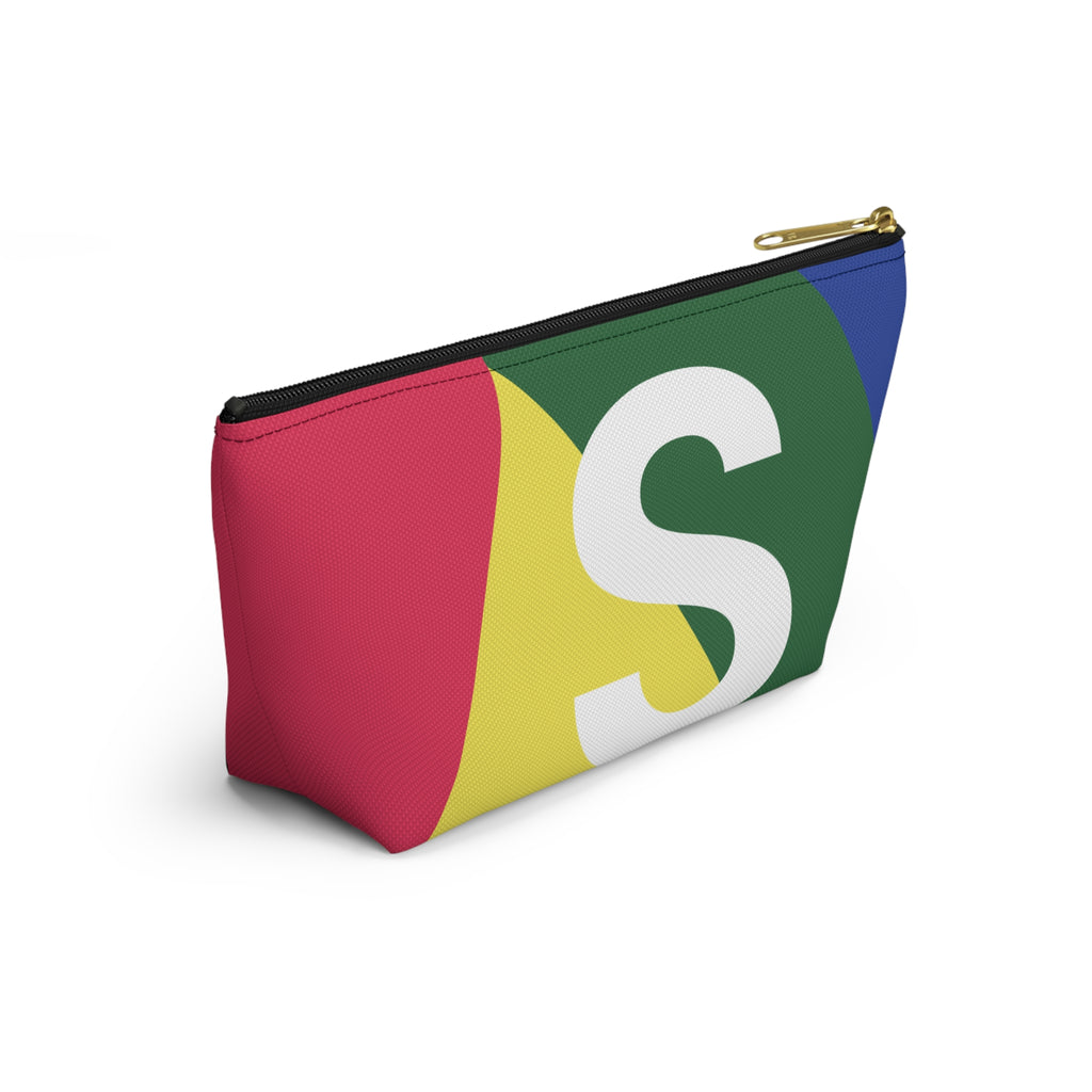 Colorblock Accessory Pouch — Monogram S T-Bottom Cosmetic Bag