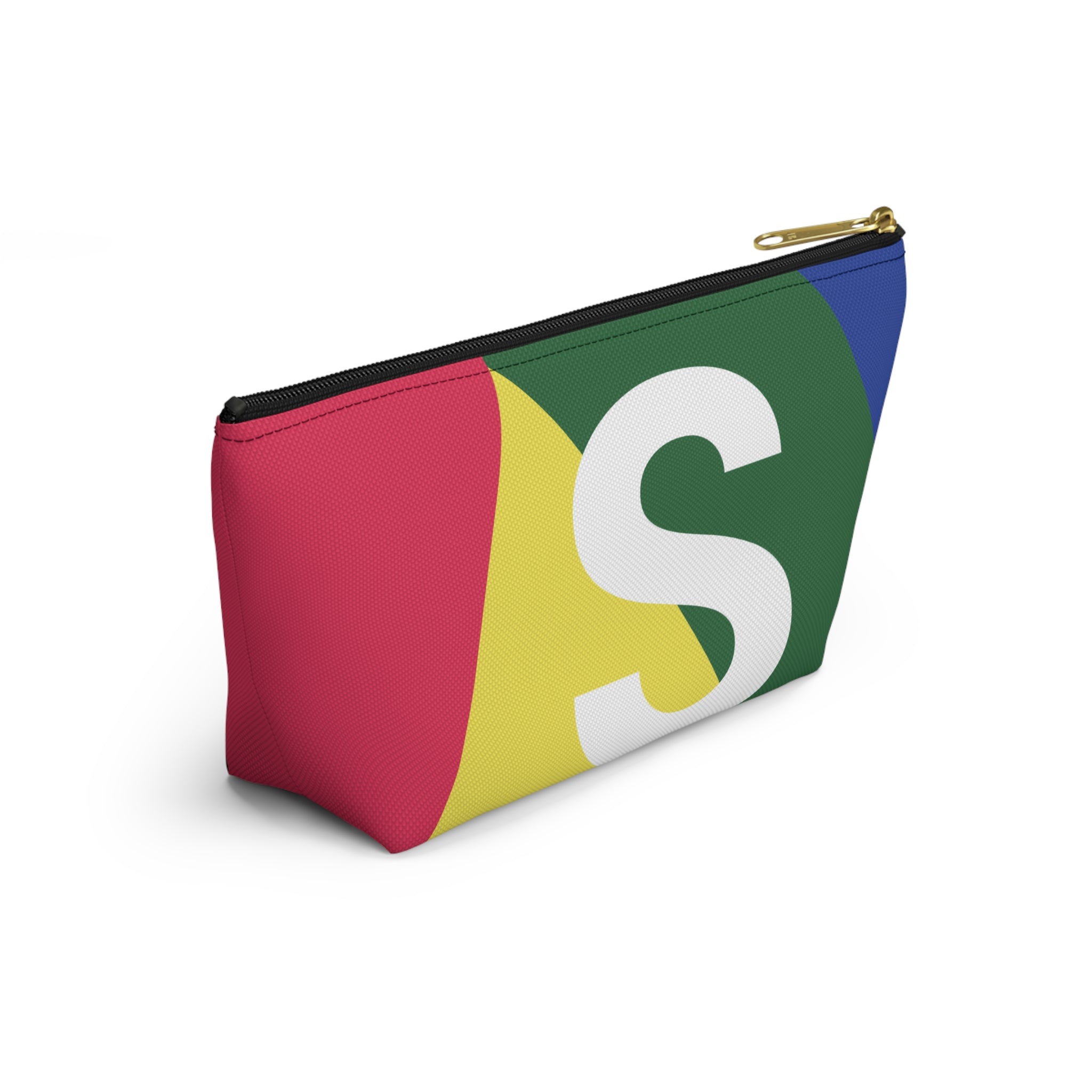 Colorblock Accessory Pouch — Monogram S T-Bottom Cosmetic Bag
