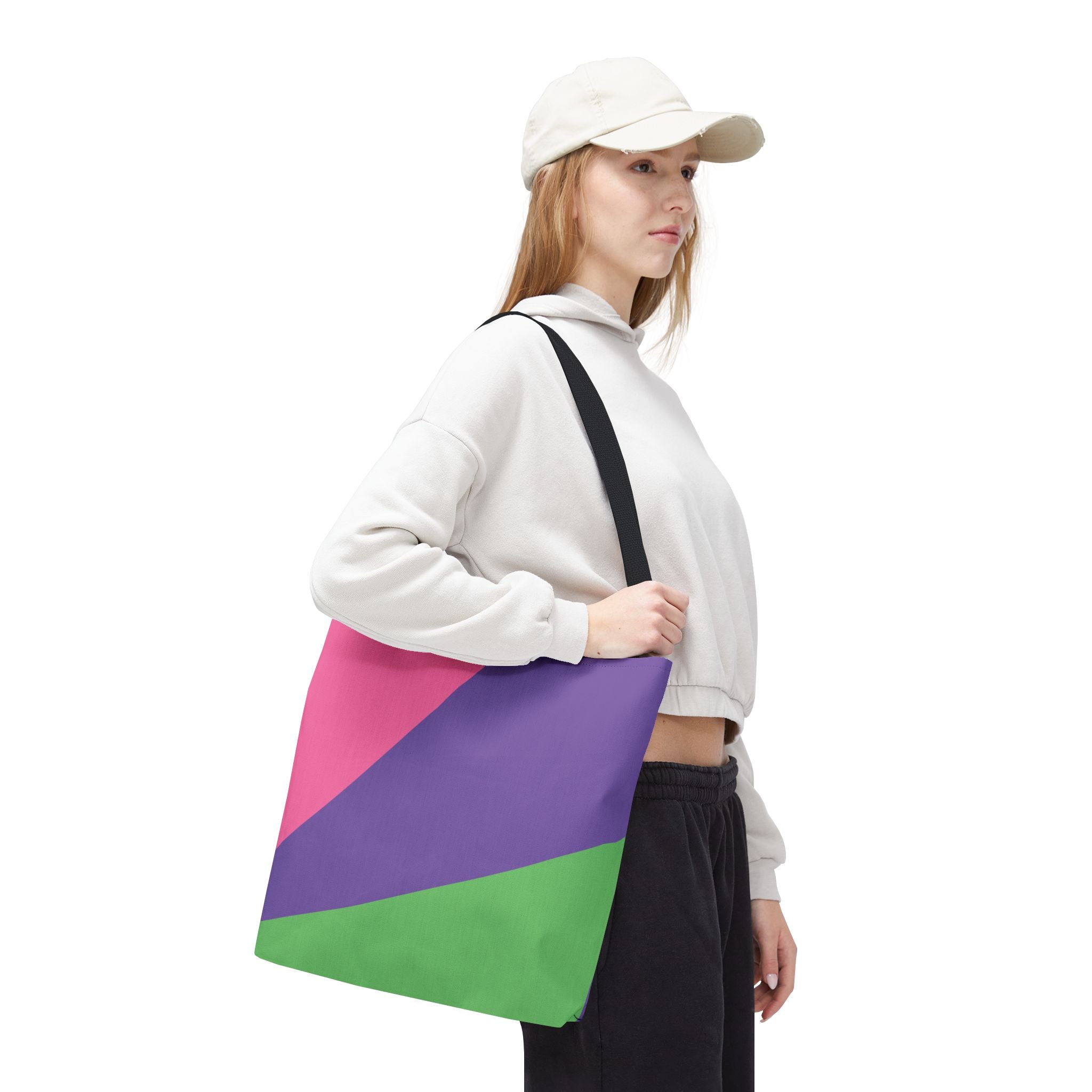 Colorblock Tote Bag