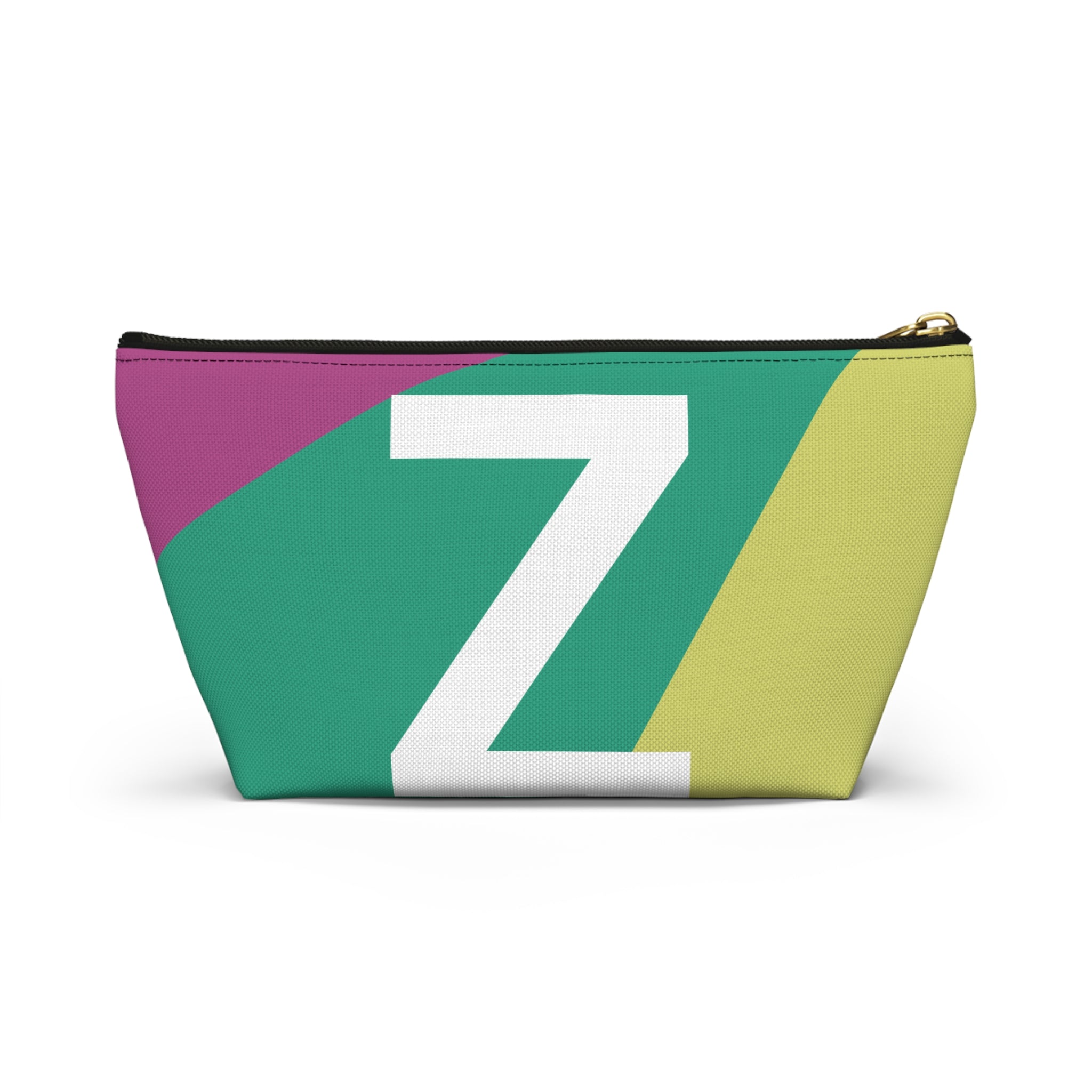 Initials Colorblock Accessory Pouch — Monogram Z T-Bottom Cosmetic Bag