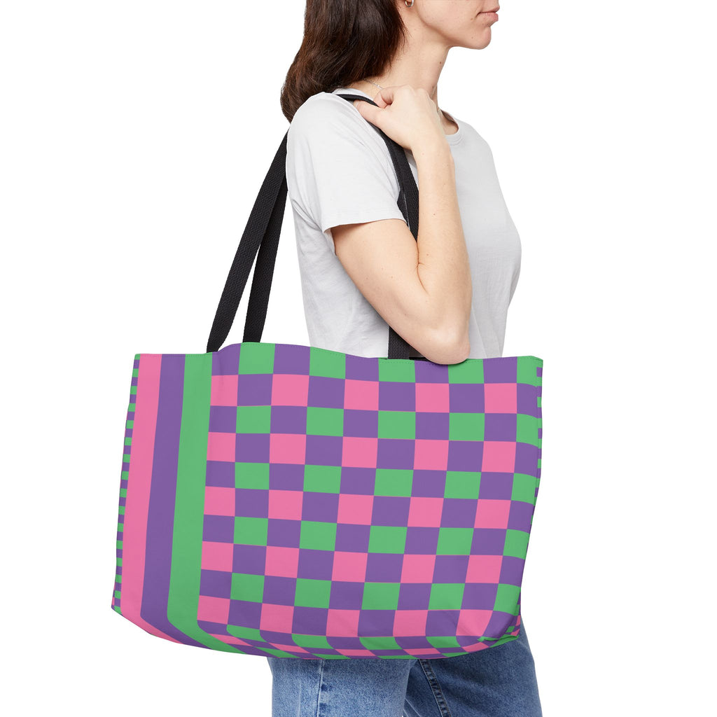 Colorblock Tote Bag