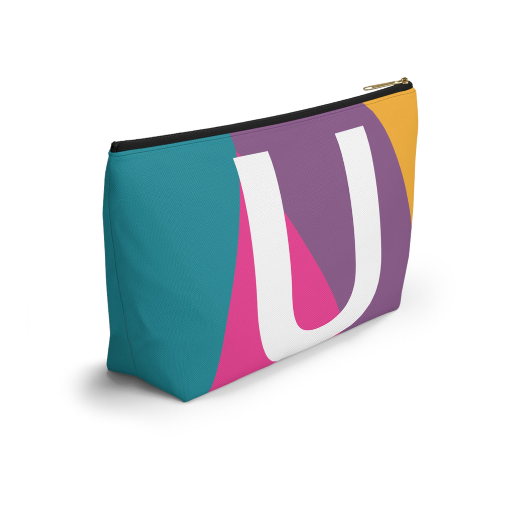 Colorblock Accessory Pouch — Monogram U T-Bottom Cosmetic Bag