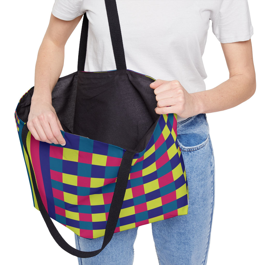 Colorblock Tote Bag