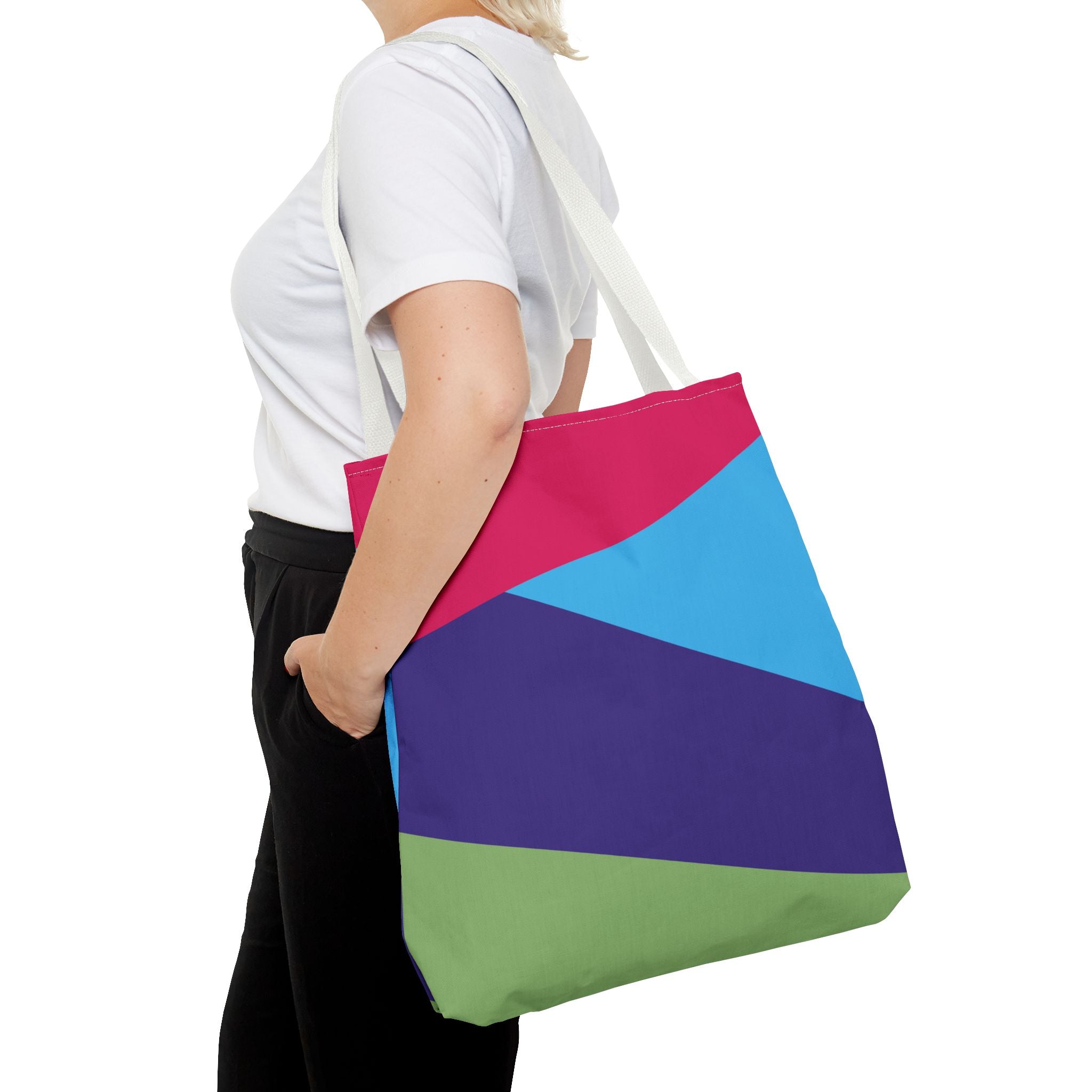 Colorblock Tote Bag