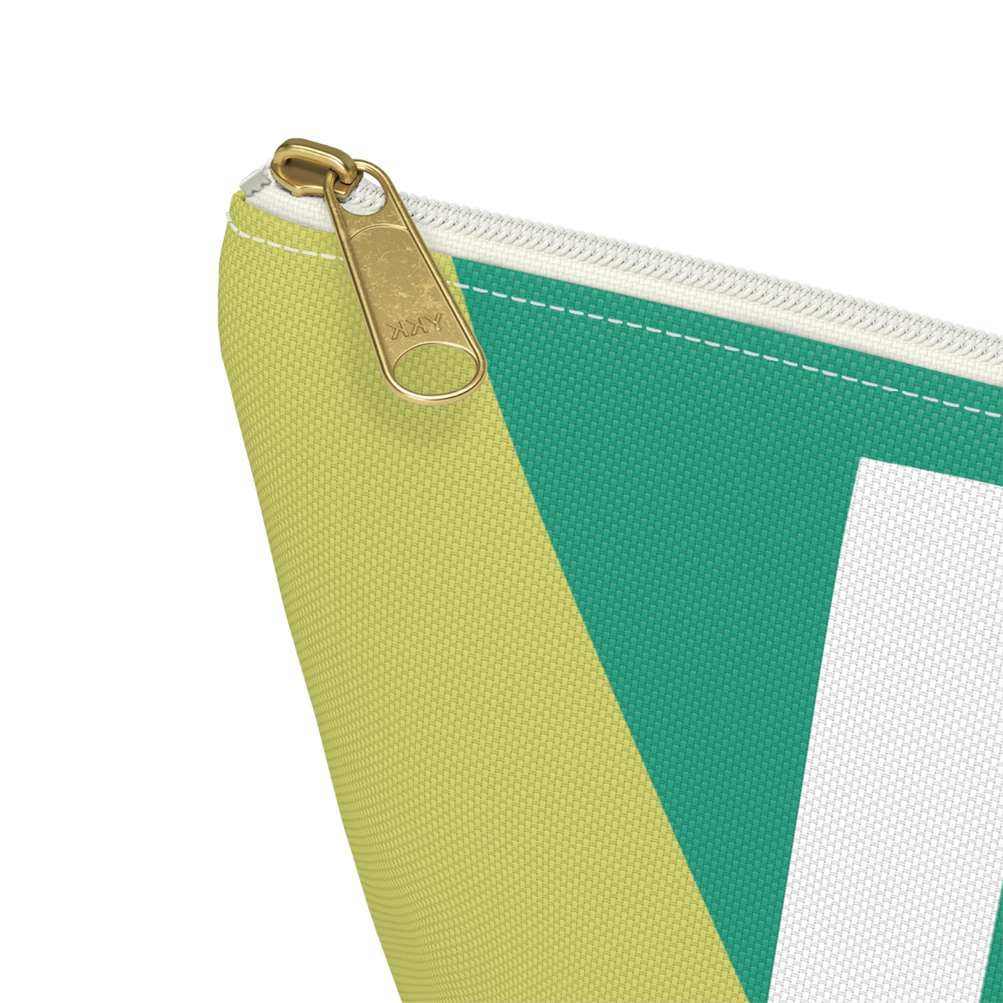 Initials Colorblock Accessory Pouch — Monogram L T-Bottom Cosmetic Bag