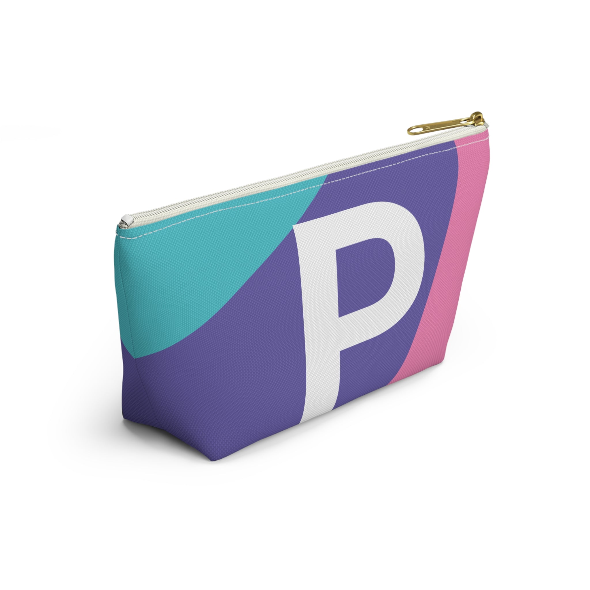 Colorblock Accessory Pouch — Monogram P T-Bottom Cosmetic Bag