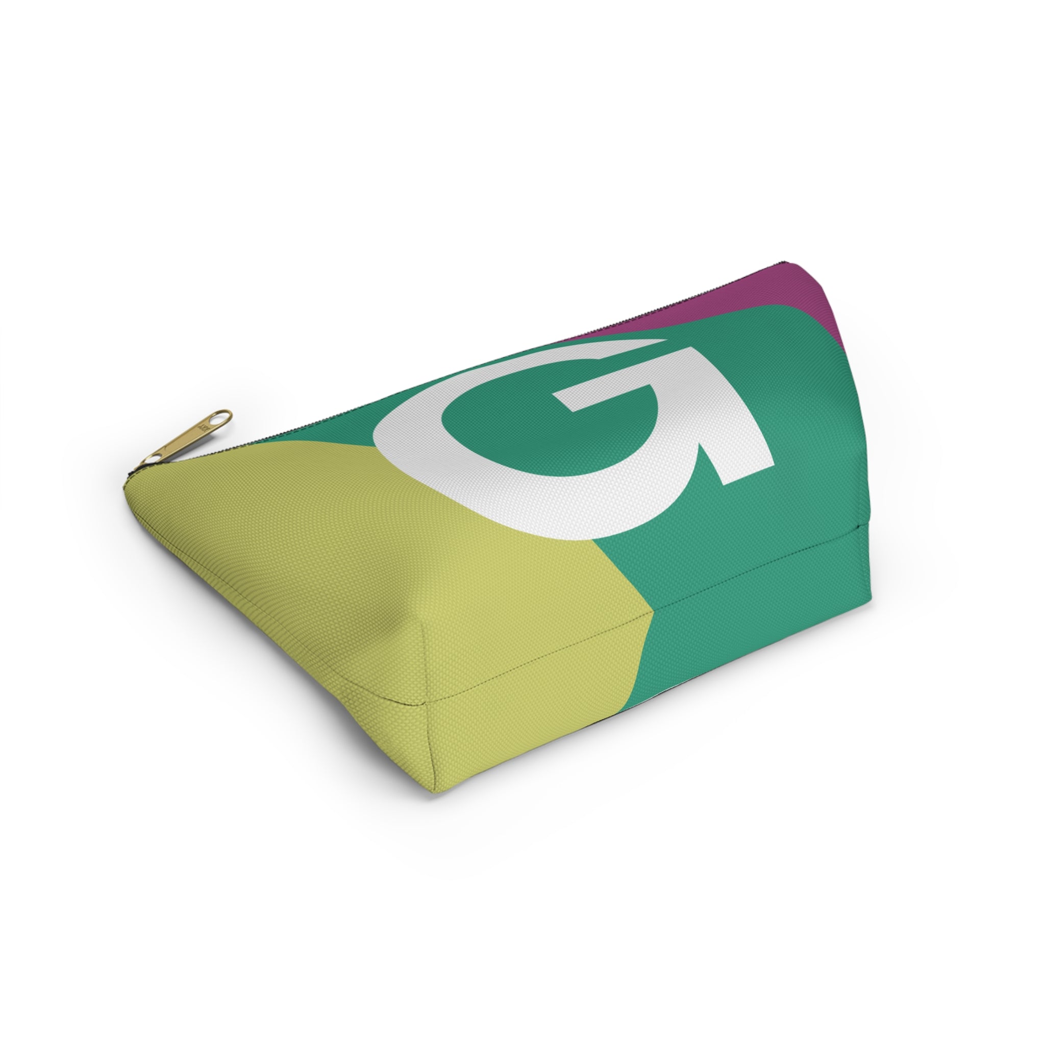 Initials Colorblock Accessory Pouch — Monogram G T-Bottom Cosmetic Bag