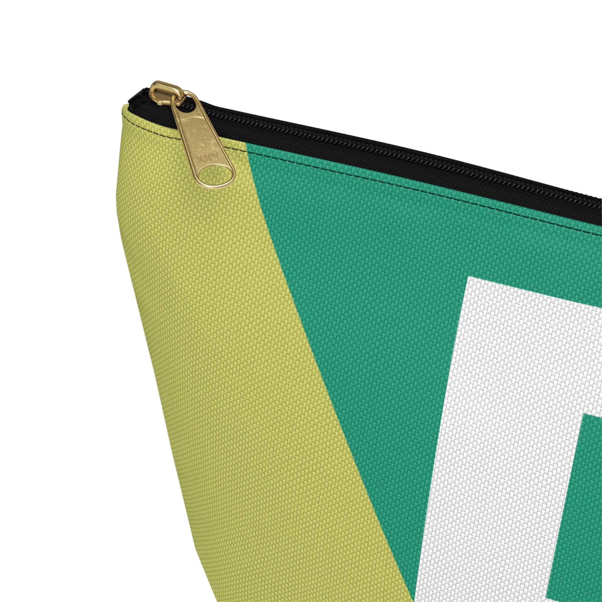 Initials Colorblock Accessory Pouch — Monogram P T-Bottom Cosmetic Bag