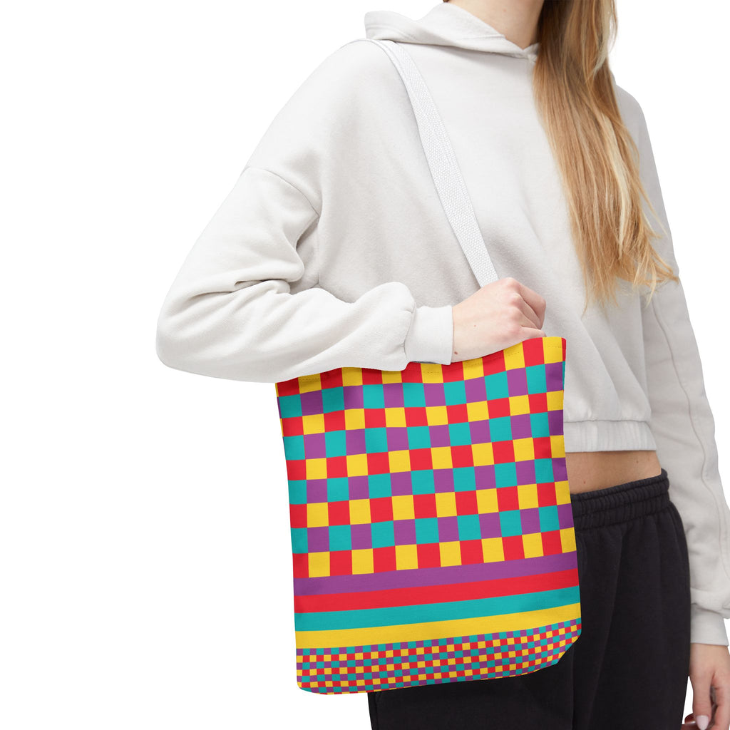 Colorblock Tote Bag