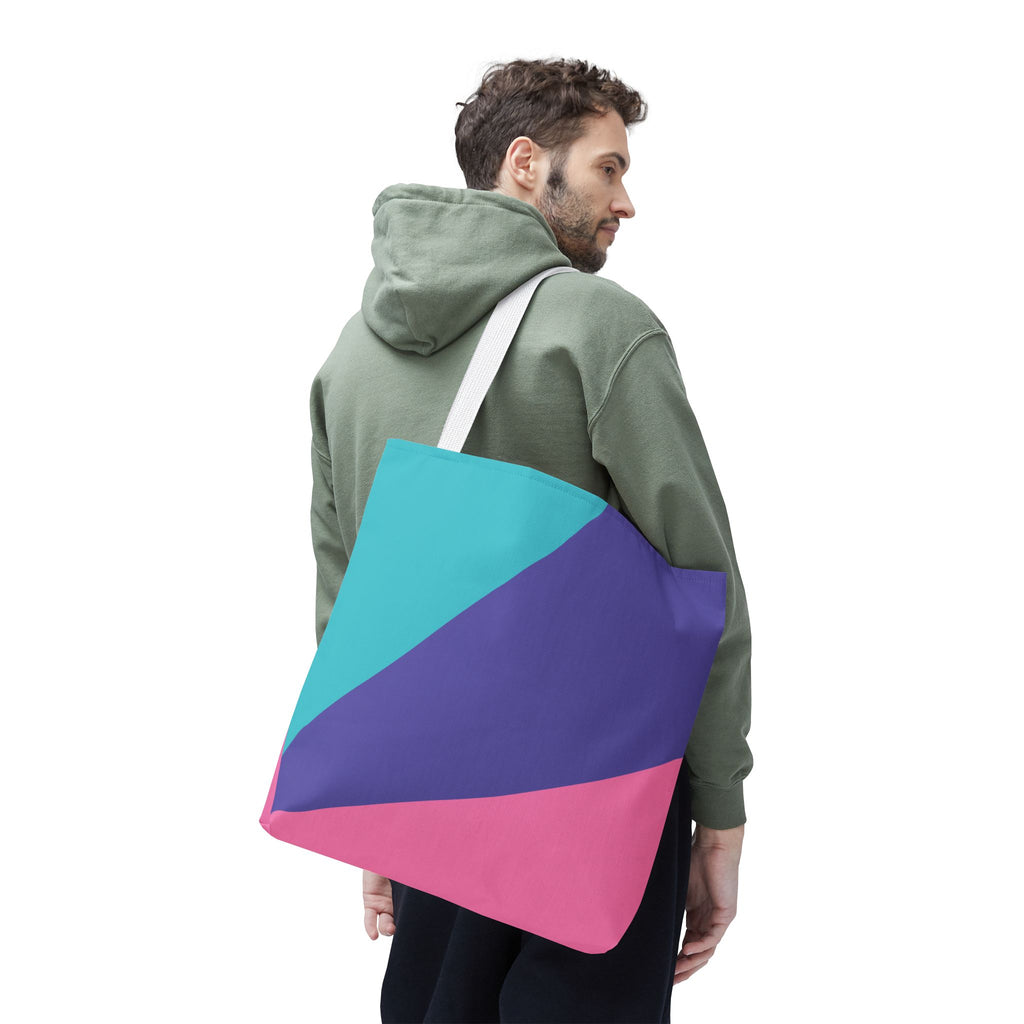 Colorblock Tote Bag
