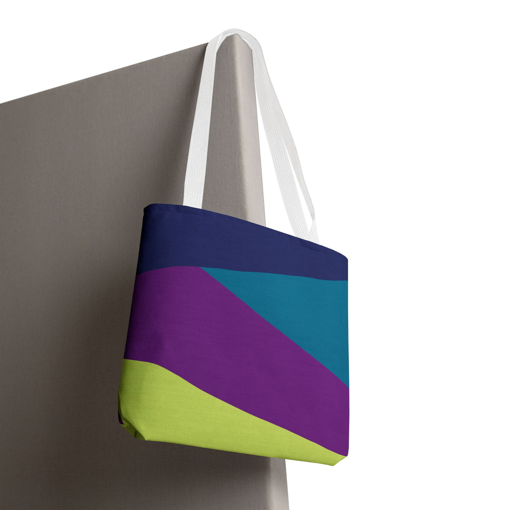 Colorblock Tote Bag
