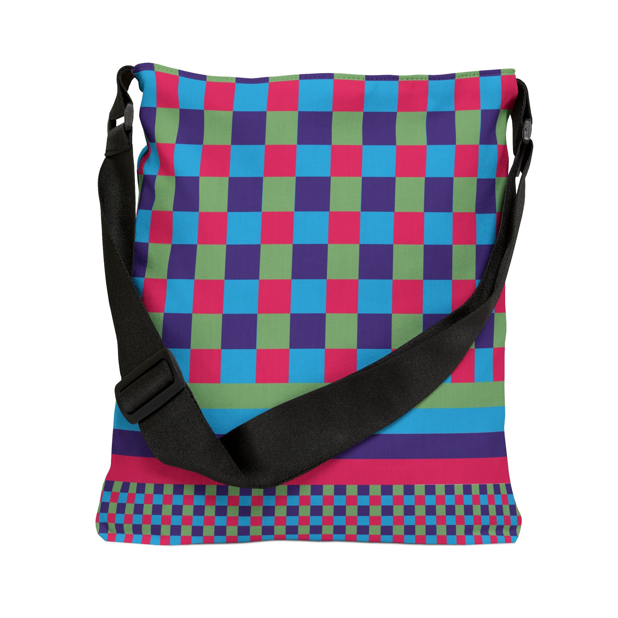 Colorblock Geometric Tote Bag
