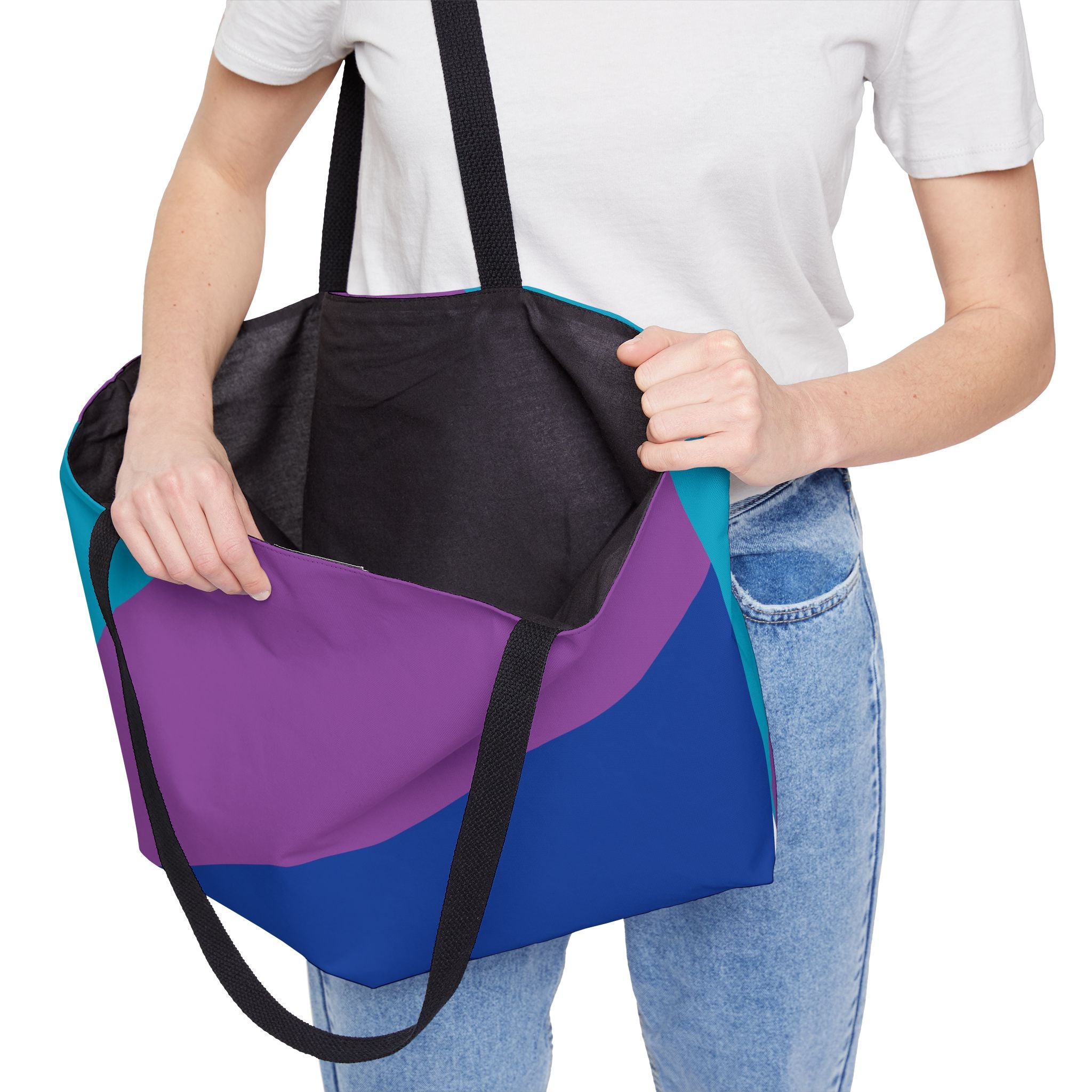 Colorblock Tote Bag