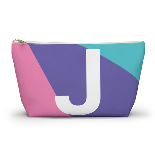 Colorblock Accessory Pouch — Monogram J T-Bottom Cosmetic Bag