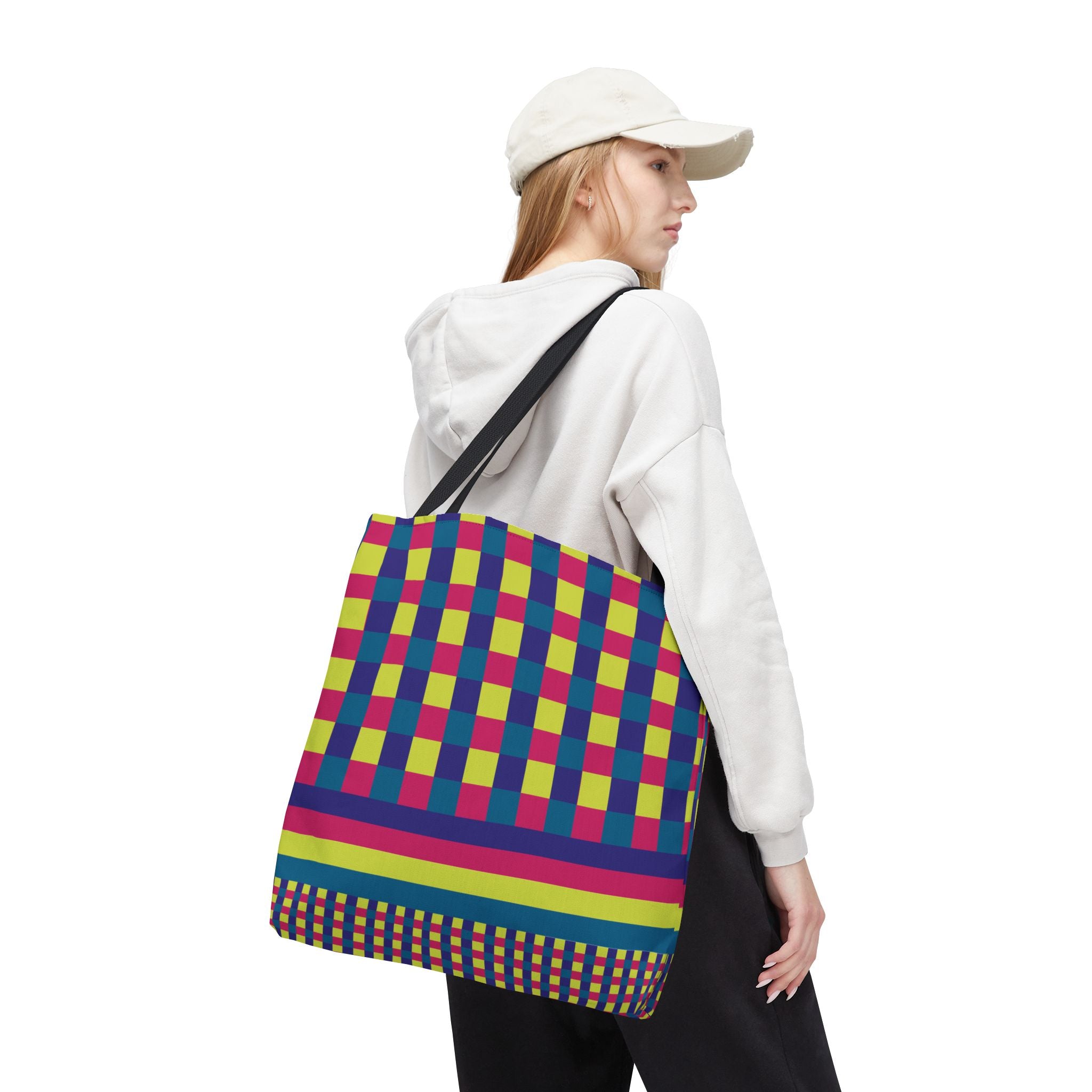 Colorblock Tote Bag