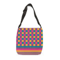 Colorblock Geometric Tote Bag