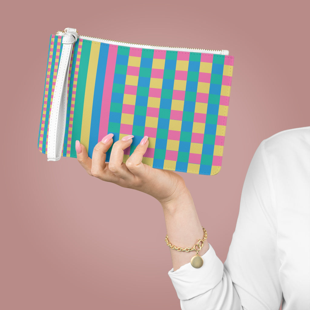 Colorblock Clutch Bag