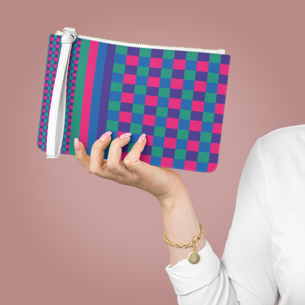 Colorblock Clutch Bag