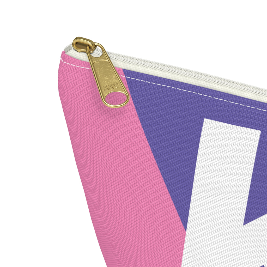Colorblock Accessory Pouch — Monogram K T-Bottom Cosmetic Bag