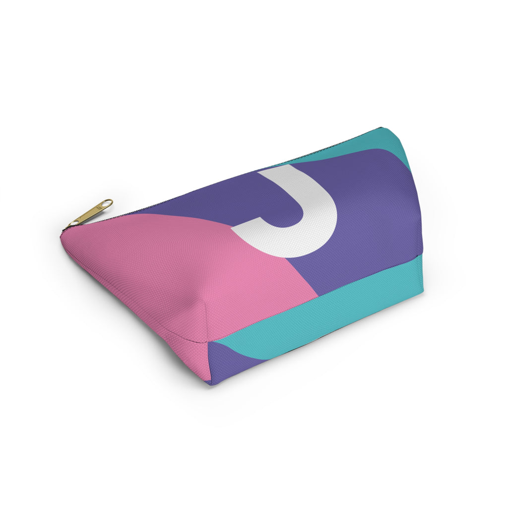 Colorblock Accessory Pouch — Monogram J T-Bottom Cosmetic Bag