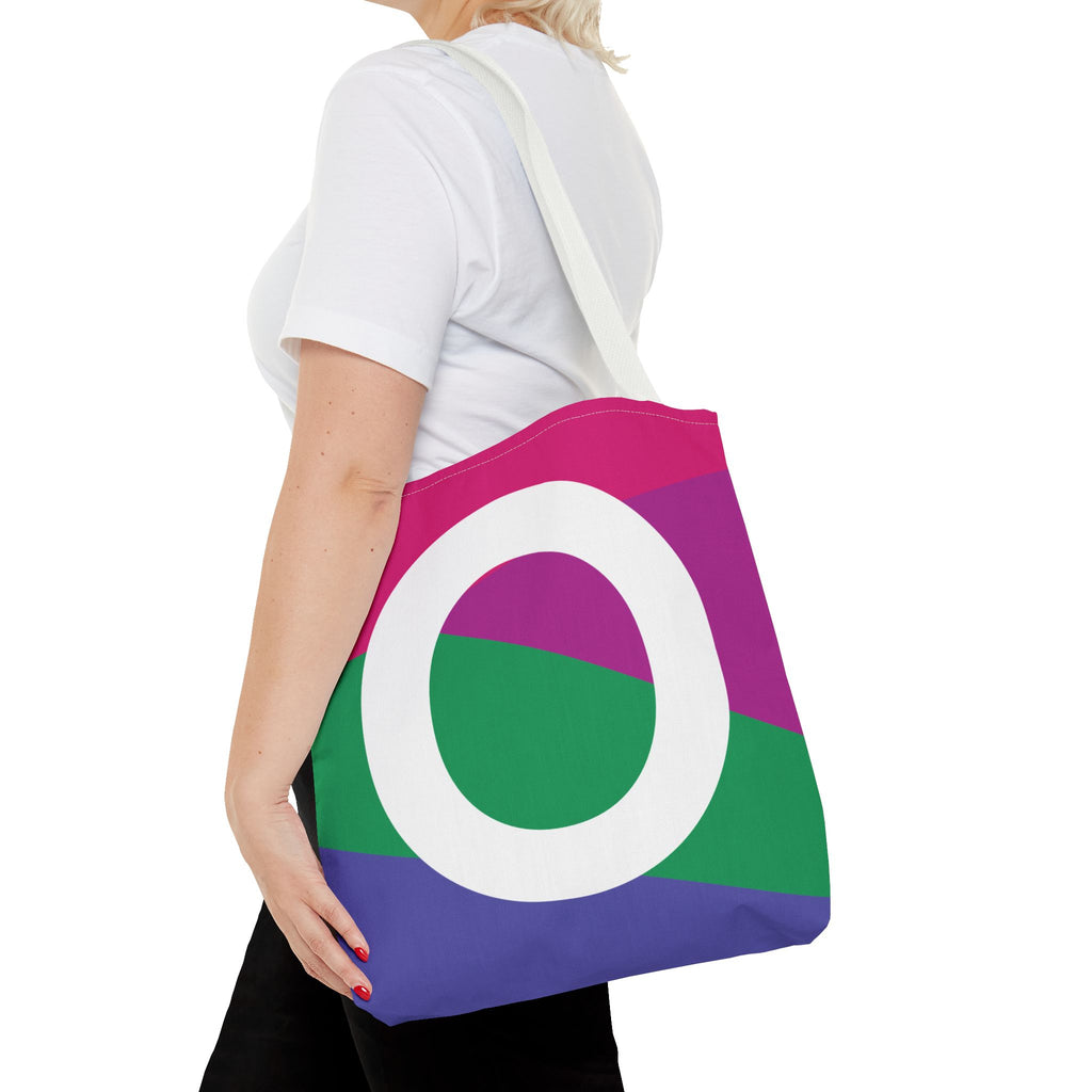Monogram 'O' Colorblock Tote Bag — Personalized Initial O Shoulder Tote