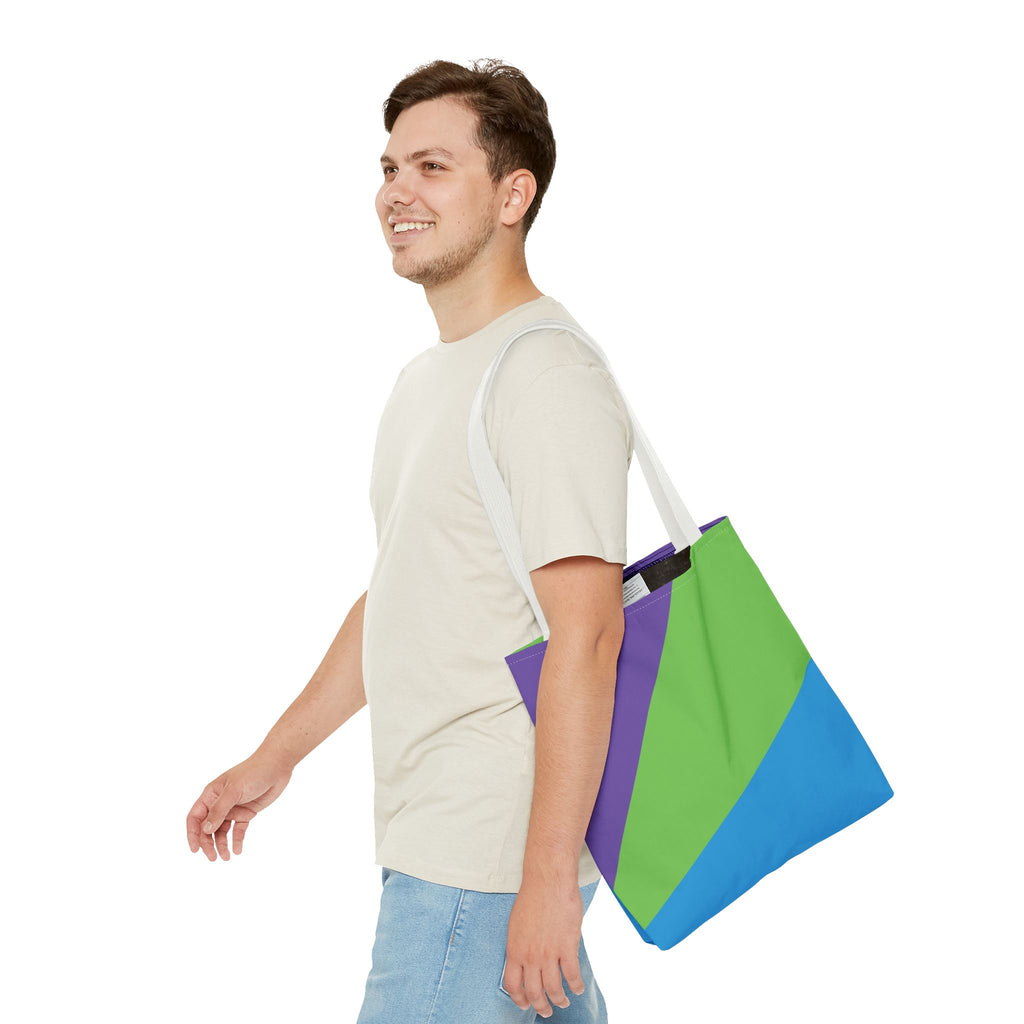 Colorblock Tote Bag