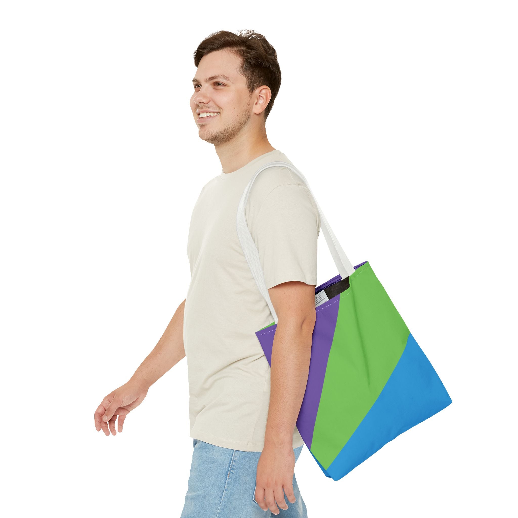 Colorblock Tote Bag