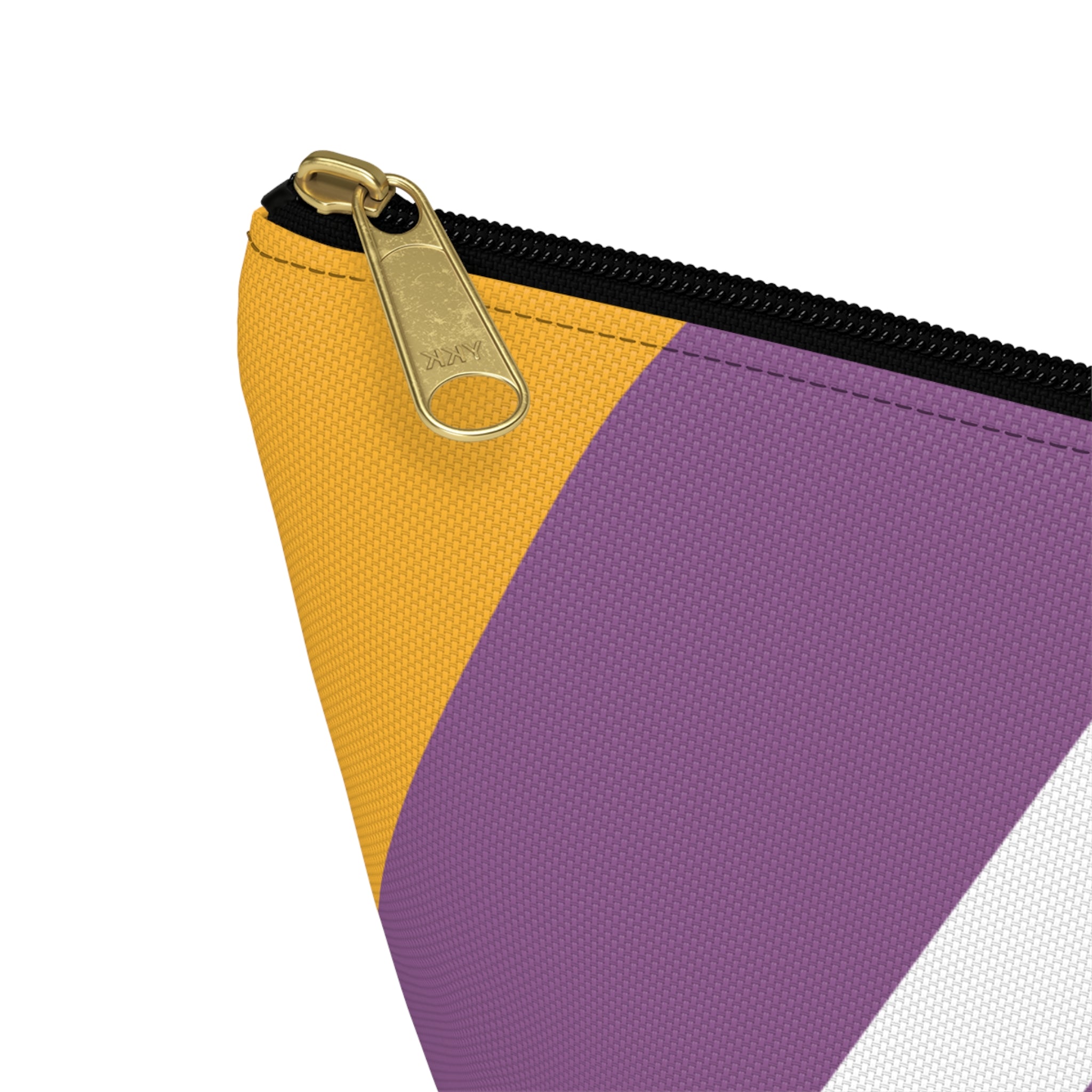 Initials Colorblock Accessory Pouch — Monogram A T-Bottom Cosmetic Bag