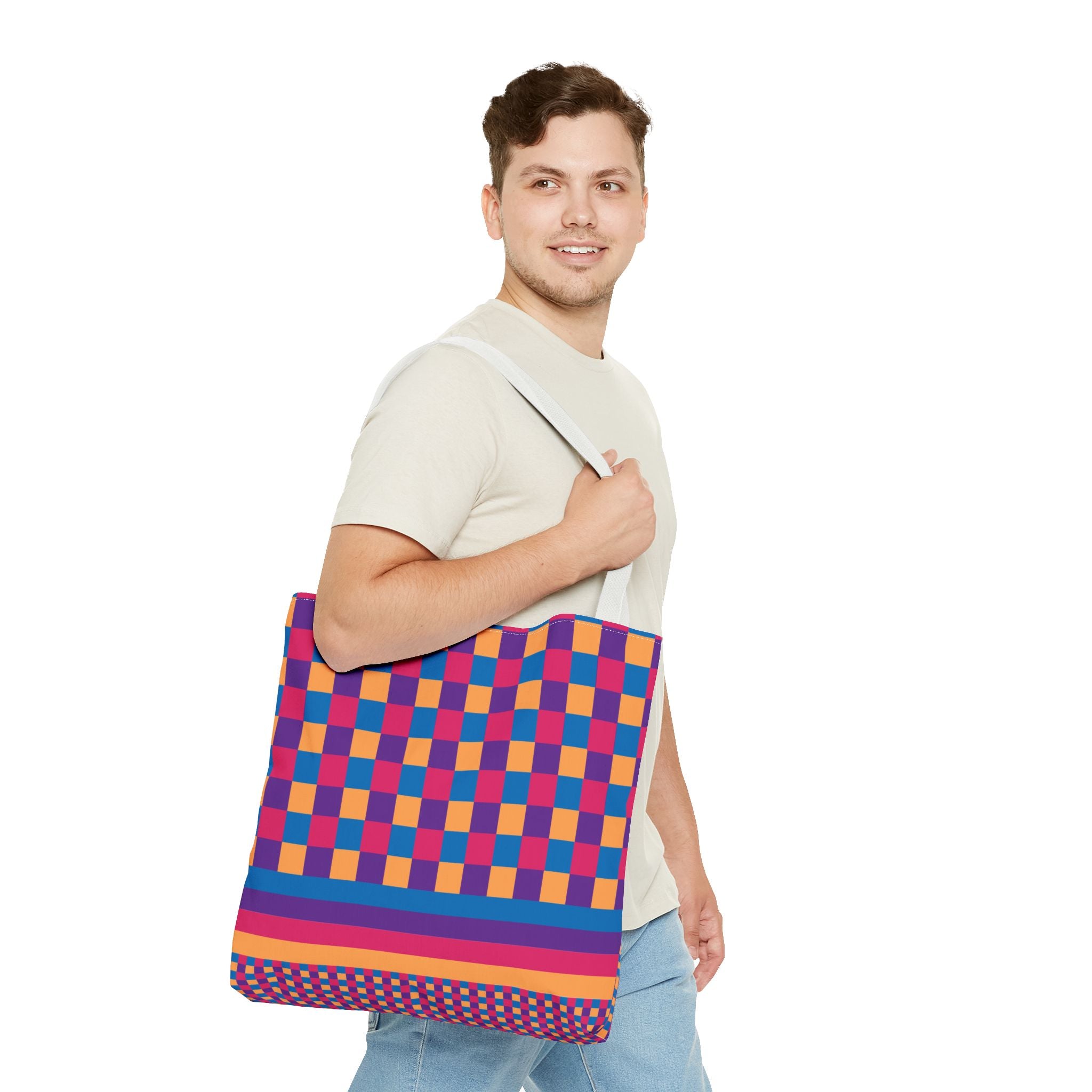 Colorblock Tote Bag