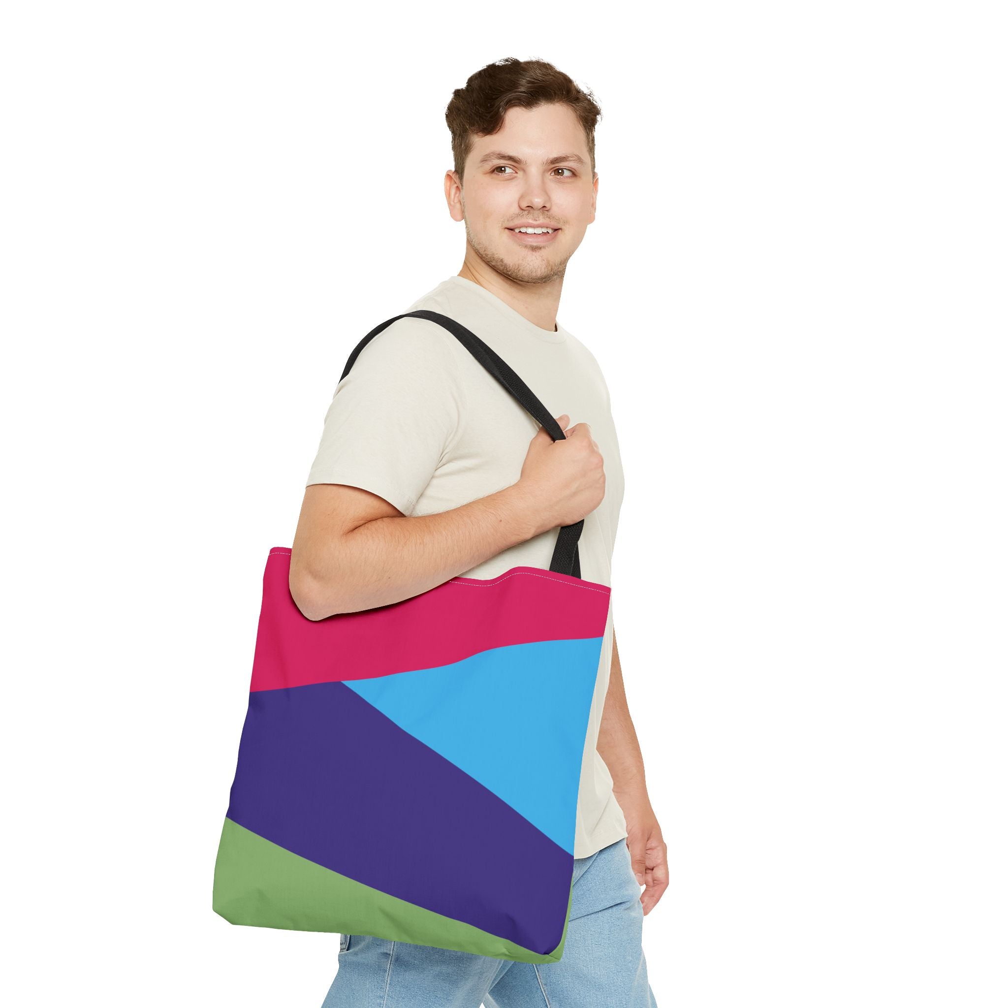 Colorblock Tote Bag