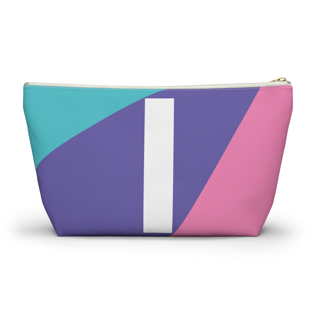 Colorblock Accessory Pouch — Monogram I T-Bottom Cosmetic Bag