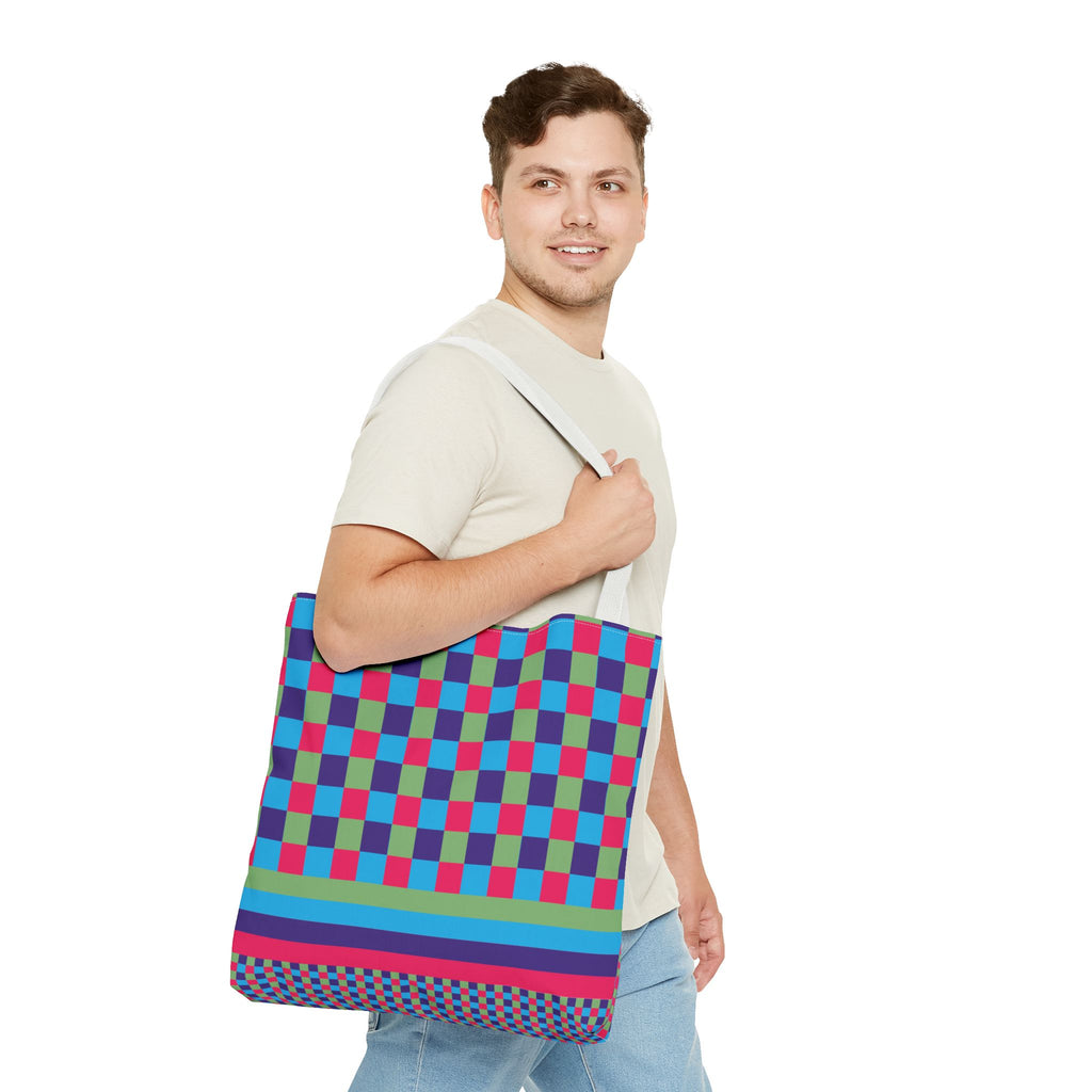Colorblock Tote Bag