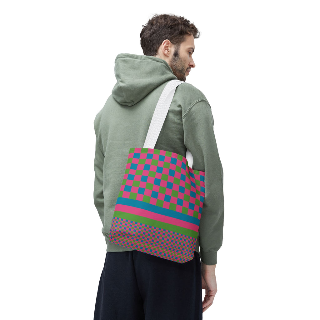 Colorblock Tote Bag