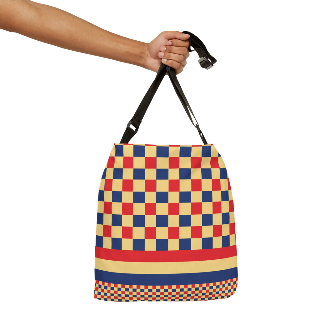 Colorblock Geometric Tote Bag