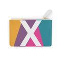 Initial X Mini Clutch — Colorblock Monogram Wristlet Wallet
